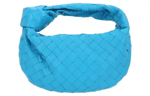 Bottega Veneta Jodie Sheepskin With Cow Leather Handbag Mini Women's Royal Blue