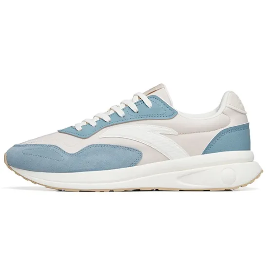 Anta HERITAGE Low-Top Casual Shoes Men's Gray Blue