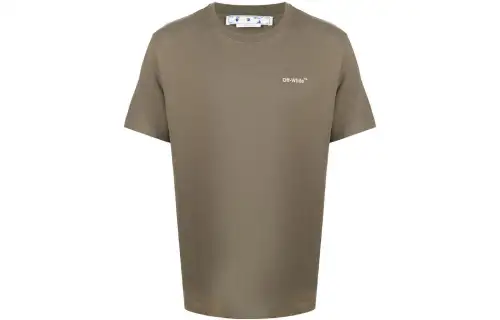 OFF WHITE Wave Diag Print Slim Fit T Shirt