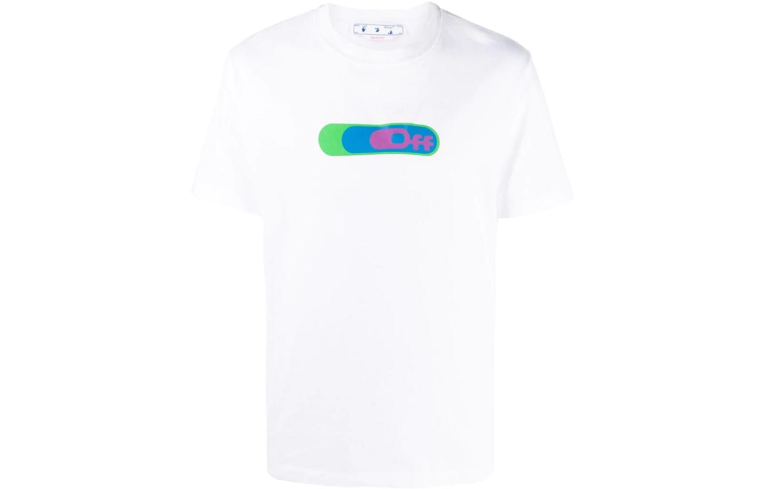 OFF WHITE Weed Hands Off Logo T Shirt