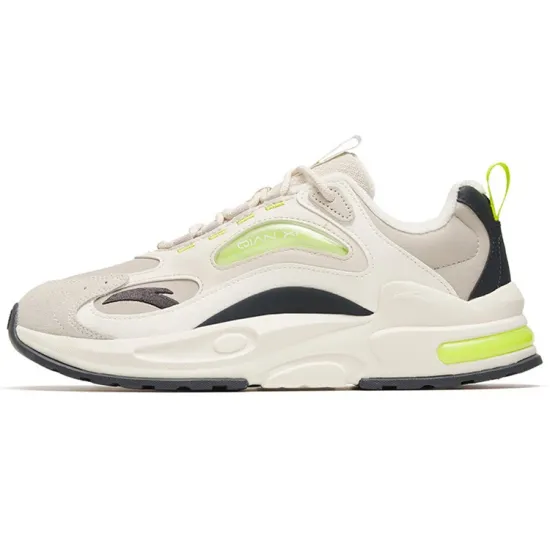Anta Millennium 5.0 Cushioning Anti-Slip And Wear-Resistant Low-Top Casual Shoes Men's Gray White