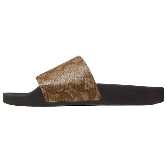 COACH Slide Slippers Men Khaki