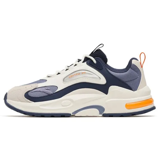 ANTA Millennium 5.0 Casual Shoes Men Low-Top Misty Purple Gray/New Ink Blue/Ivory White/Muddy Sand Gray