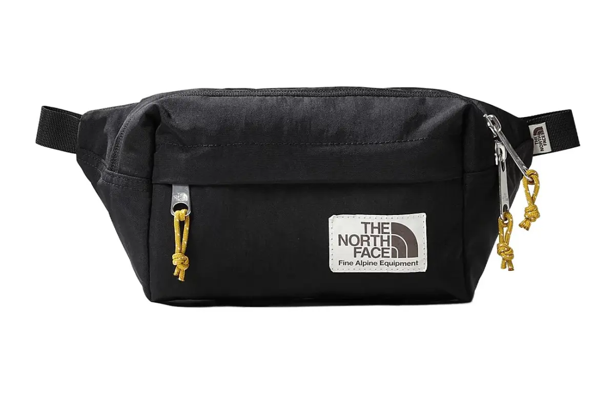 THE NORTH FACE 3L One Shoulder Crossbody Outdoor Bag Recycled Nylon Black Unisex