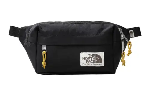 THE NORTH FACE 3L One Shoulder Crossbody Outdoor Bag Recycled Nylon Black Unisex
