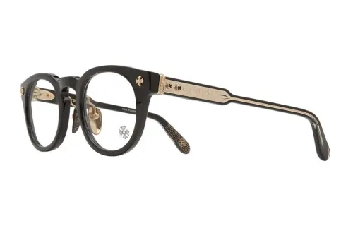 Chrome Hearts Plate And Metal Oval Eyeglass Frames Unisex