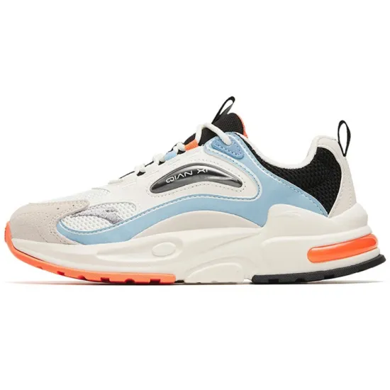 Anta Millennium 5.0 Cushioning Wear-Resistant Low-Top Casual Shoes Women's White Blue