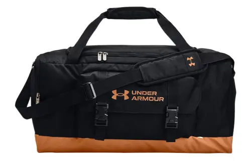 Under Armour Polyester Portable One Shoulder Travel Bag, Gym Bag Regular Unisex Black