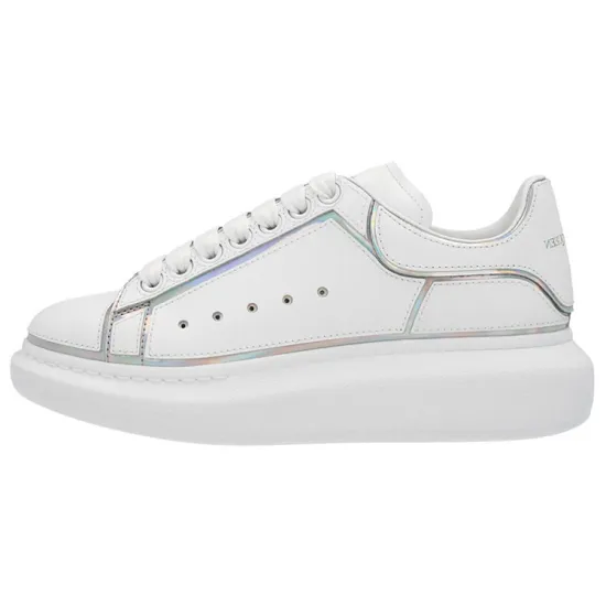 Alexander McQueen Iridescent-trim Leather Sneakers