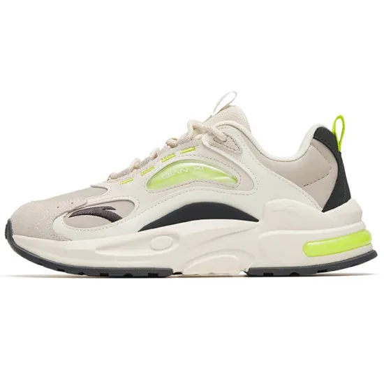 ANTA Millennium 5.0 Casual Shoes Women's Low-Top Iron Man Gray/Ivory White/Muddy Gray/Koala Gray