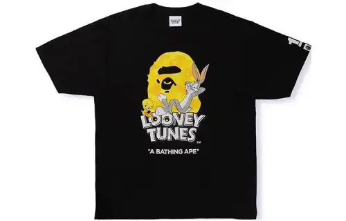 Bape X Looney Tunes Abc Camo Ape Head Tee