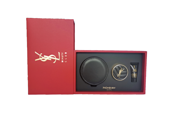 YSL, makeup primer, set, foundation, soft heel, cosmetic bag, sample, long-term effect, sun protection, 5g, 5 ml