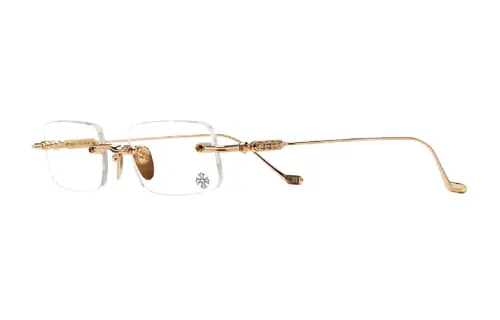 Chrome Hearts Prescription Glasses Unisex Gold