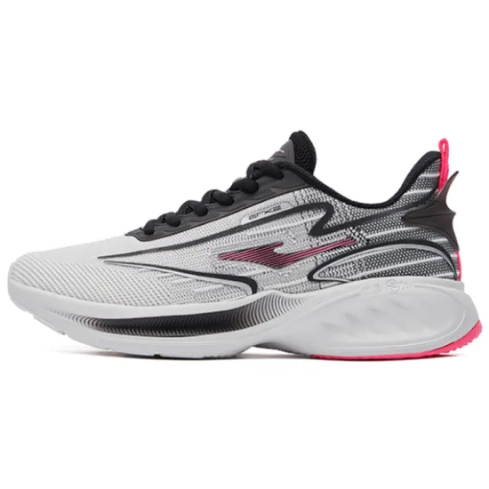 Erke Running Shoes Women's Low-Top Jet Black/Pencil Gray