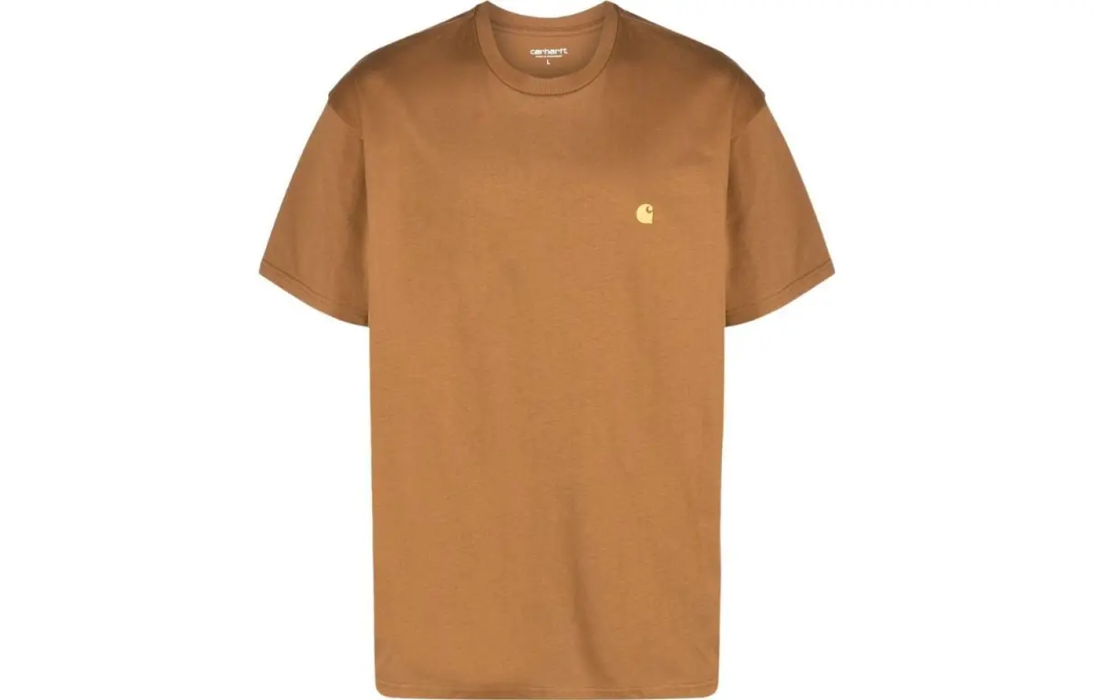 Carhartt Wip Logo Embroidered Crewneck T-Shirt