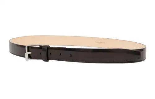 Maison Margiela Leather Belts Men's Black 3cm