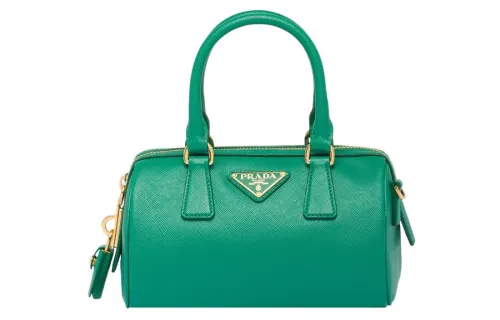 PRADA Saffiano Leather Shoulder Bag, Crossbody Bag, Handbag Women's Green
