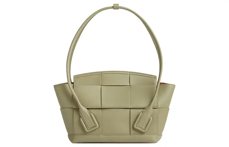 Bottega Veneta ARCO Cow Leather Handbag Small Women's Travertine Green