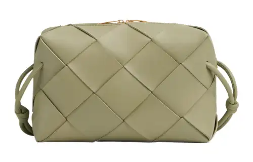 Bottega Veneta CASSETTE Pillow Bag Sheepskin Shoulder Bag, Crossbody Bag Small Women's Travertine Green