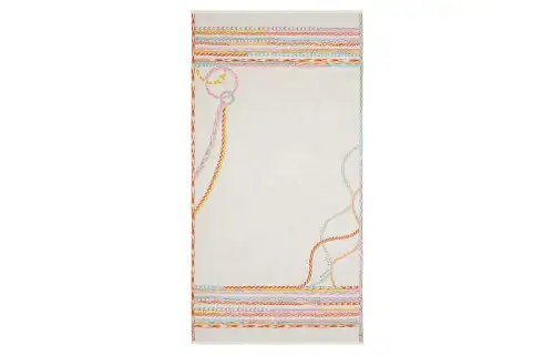 HERMES Knit Scarves Women's Gray