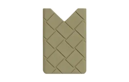 Bottega Veneta Silicone Business Card Holder Men's Travertine Green
