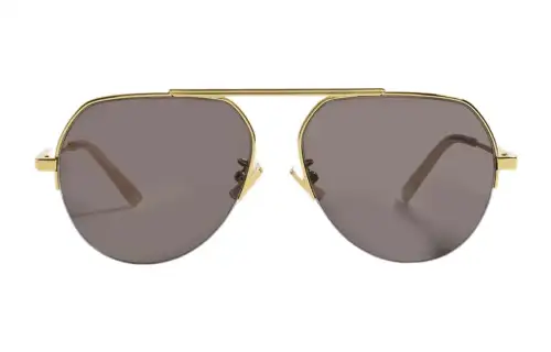Bottega Veneta Trendy Alloy Aviator Sunglasses Women's
