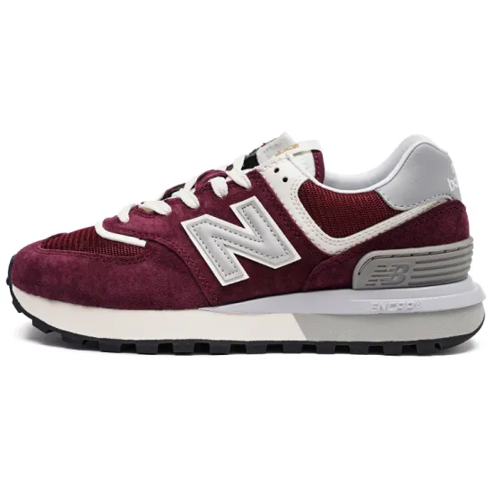 New Balance 574 Burgundy Silver