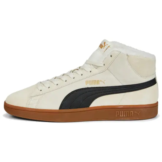PUMA Smash V2 Skateboarding Shoes Unisex Mid-top Off White