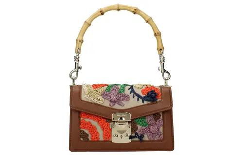 MIU MIU Leather With Fabric Shoulder Bag, Crossbody Bag, Handbag Mini Women's Multicolor