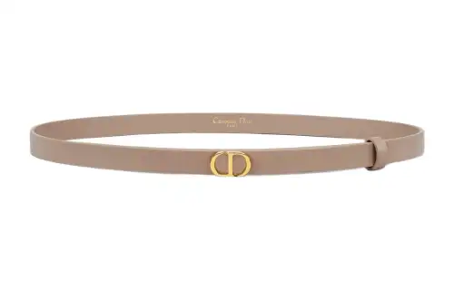 DIOR Leather Belts Women's Umber