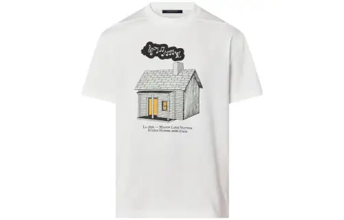 LOUIS VUITTON Lv Fall Series T Shirt Men's White