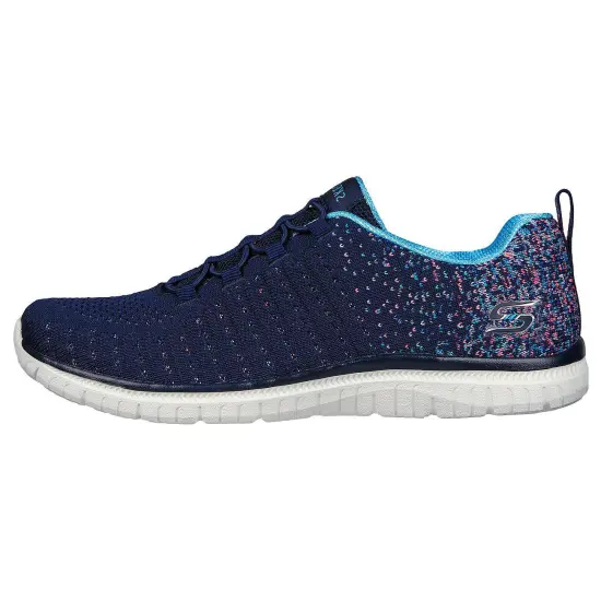Skechers Cushioned Slip Resistant Low Top Casual Shoes Women's Marine Blue
