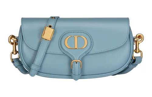 DIOR Bobby Smooth Cow Leather Shoulder Bag, Crossbody Bag Women's Sky Blue