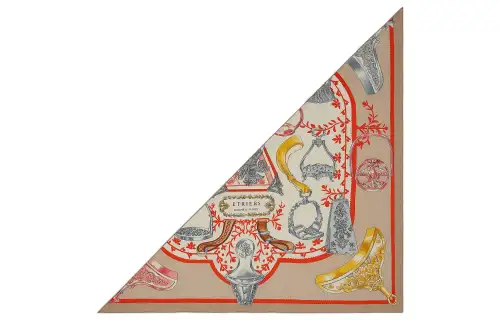 HERMES Stirrups Knit Scarves Women's Multicolor