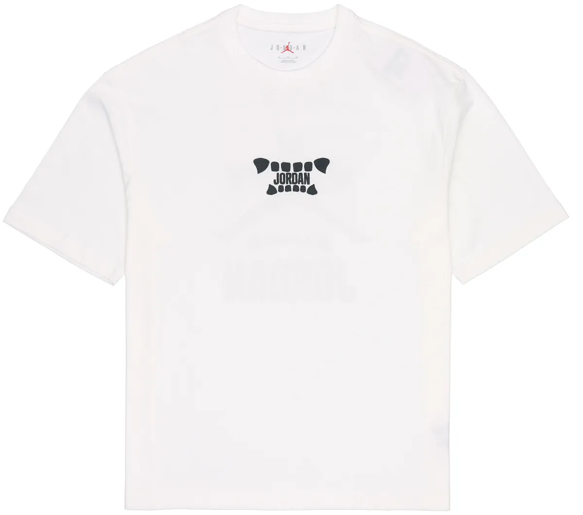 Jordan T-Shirts Unisex White Crew Neck Moderate Straight Fit