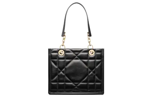 DIOR Cow Leather Handbag, Shoulder Bag Small Women's Black