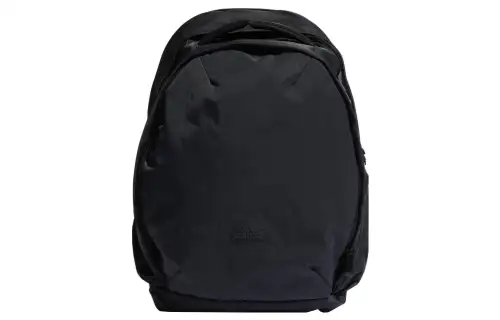 Adidas Recycled Nylon Plain Weave Fabric Backpack Regular Unisex Black
