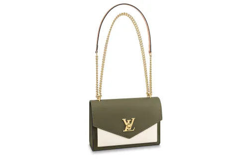 LOUIS VUITTON Mylockme Grained Calfskin Chain Bag, Shoulder Bag, Crossbody Bag Women's