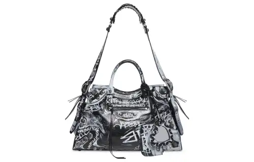 Balenciaga Neo Cagole City Fine Grained Sheepskin Shoulder Bag, Crossbody Bag, Handbag Regular Women's