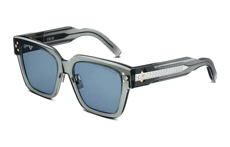 DIOR Plate Frame Square Sunglasses Men's