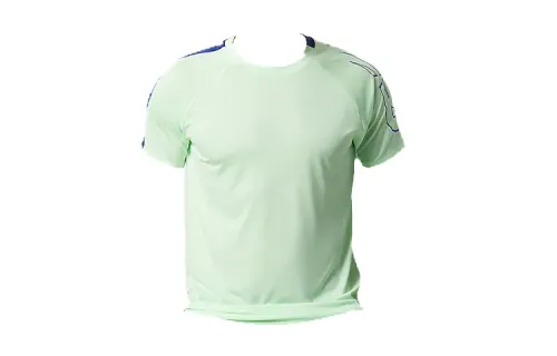 New Balance T Shirts Men's Hemp Neon Green Crew Neck Thin Straight Fit