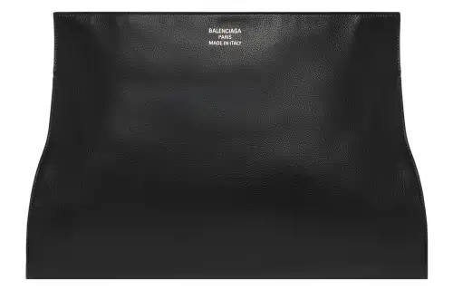 Balenciaga Grained Calfskin Handheld One Shoulder Handbag Large Women's Black