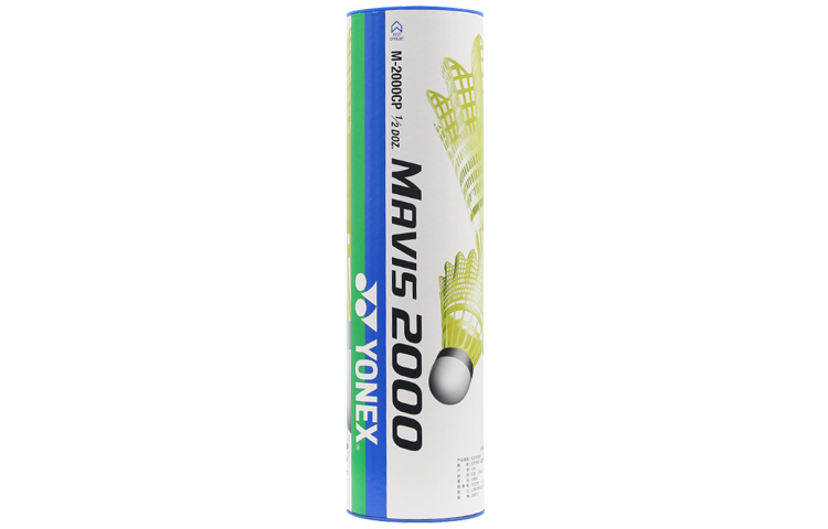 YONEX Mavis Collection M 2000 Nylon Shuttlecock 6 Pack Nylon Training Shuttlecocks