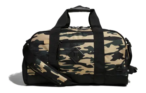 Adidas Recycled Polyester Handbag, Shoulder Bag, Crossbody Bag, Gym Bag Large Men's Hemp/Dark Green/Carbon Black