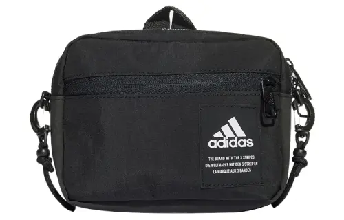 Adidas Nylon Fabric Handbag, Shoulder Bag, Crossbody Bag Regular Unisex Black