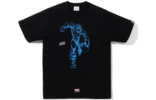 Bape X Marvel Comics Captain America T Shirt