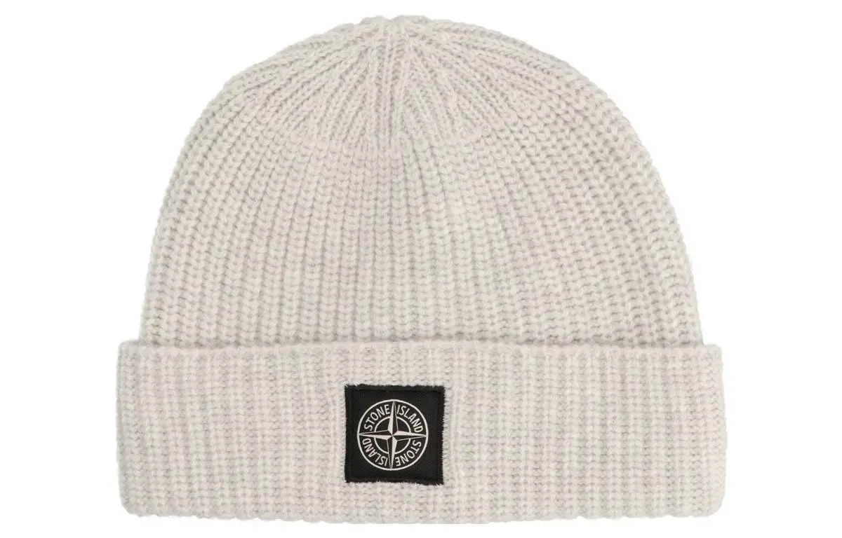 STONE ISLAND Wool Beanies Men's Gray
