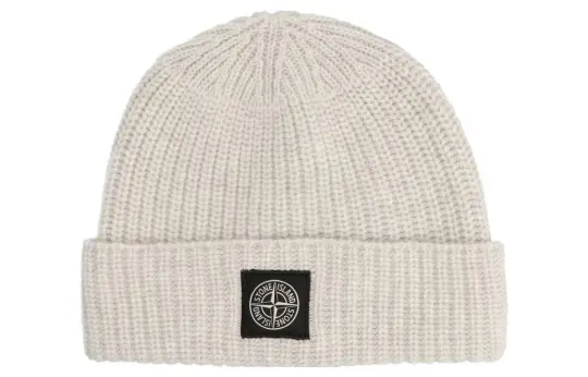 STONE ISLAND Wool Beanies Men's Gray