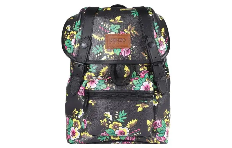 KENZO Cow Leather Backpack Women's Black