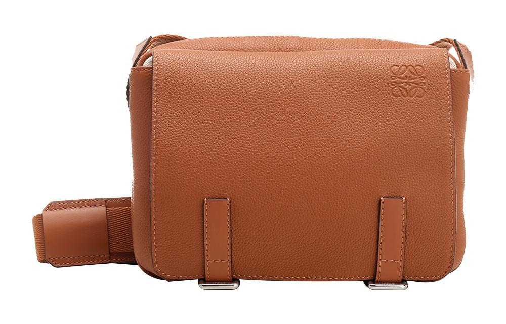 Мужская сумка LOEWE Military Anagram (желтовато-бурая)